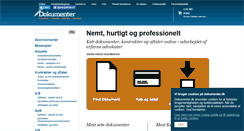 Desktop Screenshot of dokumenter.dk